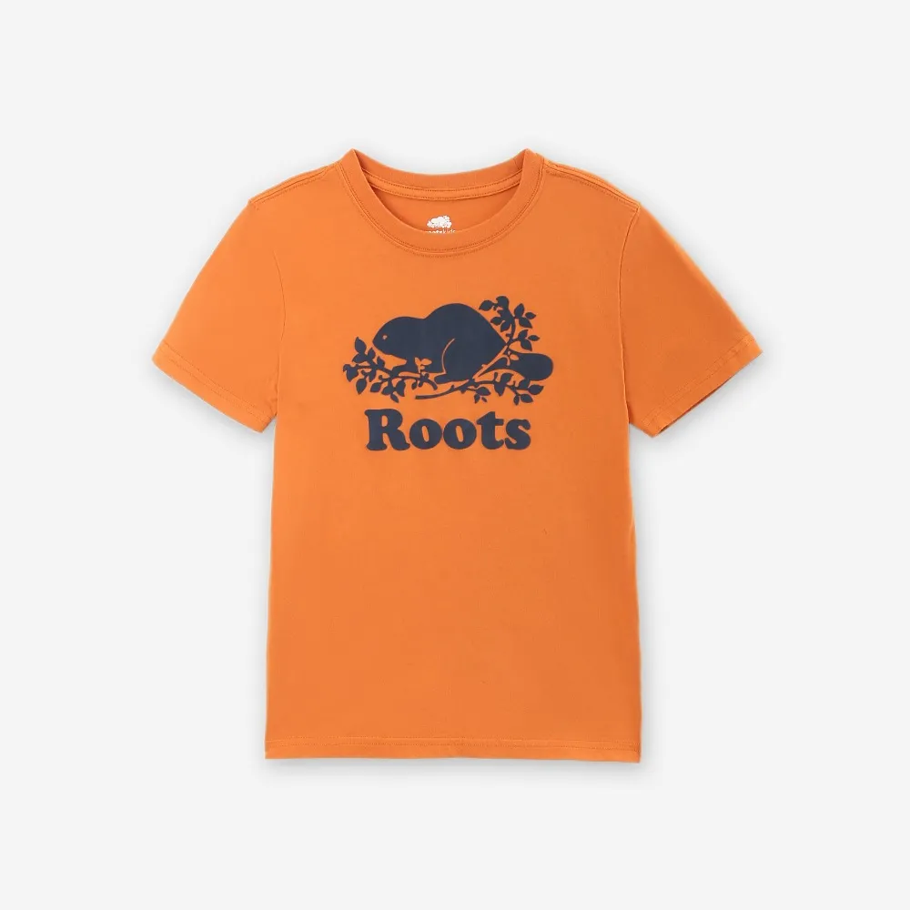 【Roots】Roots 大童-COOPER BEAVER 短袖T恤(焦糖橘)