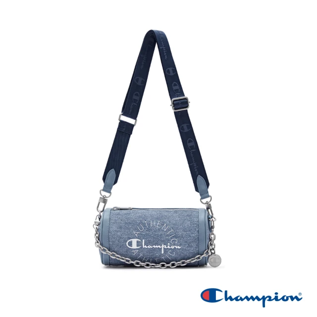 Champion 官方直營-C-LIFE印花鏈帶圓筒包(藍色)