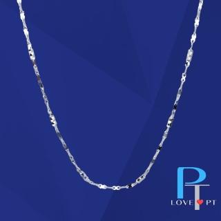 【LOVE PT】蝴蝶＋圓桶鑽石刻花 白金項鍊 母親節禮物(PT950 鉑金項鍊 A265)