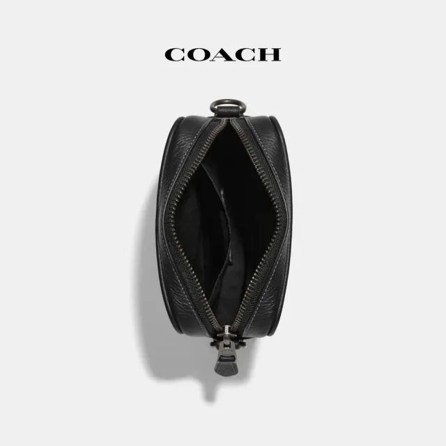 【COACH蔻馳官方直營】SULLIVAN經典Logo斜背手袋-QB/炭黑色/黑色(CC009)