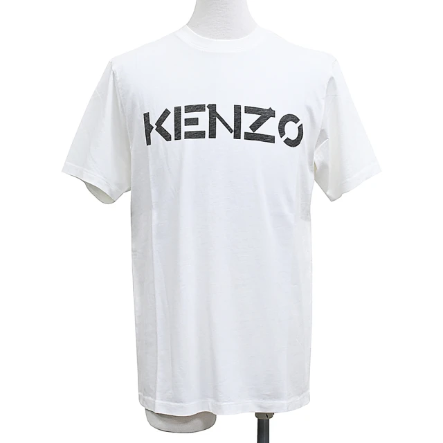 KENZO KENZO經典胸前字母LOGO棉質短袖T恤(男款/白)