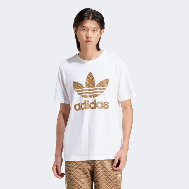 【adidas 愛迪達】短袖上衣 男款 運動 三葉草 亞規 MONO TEE OR 白 IS2932