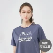 【GIORDANO 佐丹奴】女裝印花短袖上衣 山系服系列(26 夜影藍)