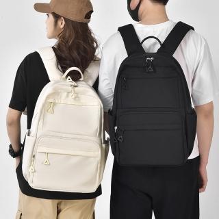 【Starshop】日式簡約雙肩後揹包 旅行電腦包 外出後揹包 抗震輕量書包(國中/高中/大學)