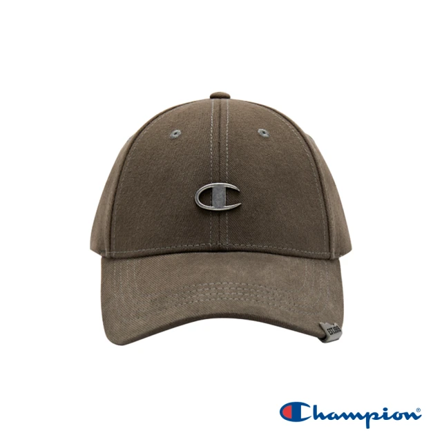Champion 官方直營-刺繡LOGO拚色棒球帽(綠米色)
