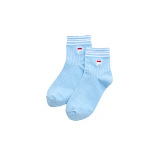 【FILA官方直營】基本款棉質短襪-水藍(SCY-5003-SB)