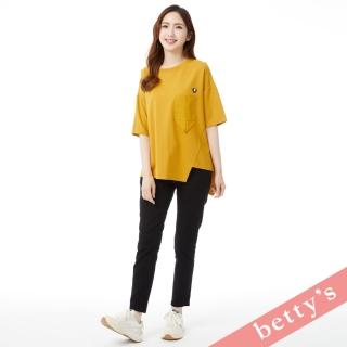 【betty’s 貝蒂思】腰鬆緊抽繩休閒牛仔褲(黑色)