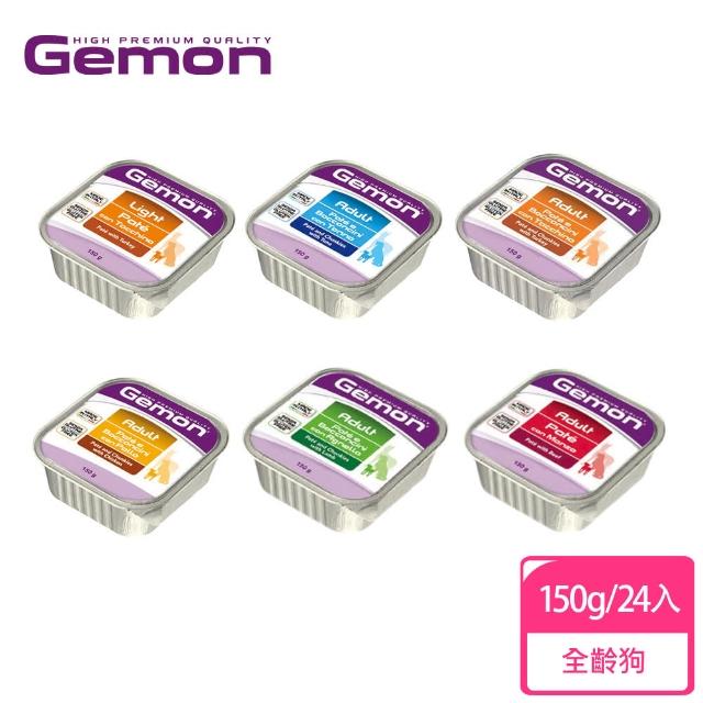 【Gemon 啟蒙】主食犬餐盒150g*24入組(狗罐頭、狗餐盒、主食餐盒 全齡適用)