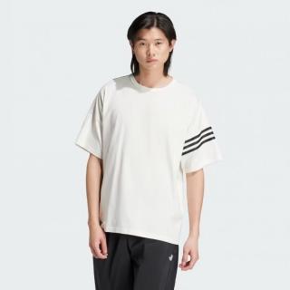 【adidas 愛迪達】上衣 男款 短袖上衣 運動 三葉草 NEU C TEE 白 IY4901