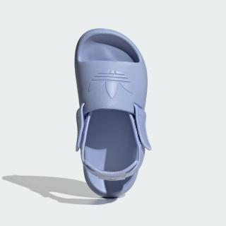 【adidas 愛迪達】涼鞋 童鞋 大童 兒童 運動 ADIFOM ADILETTE J 藍 IG8428