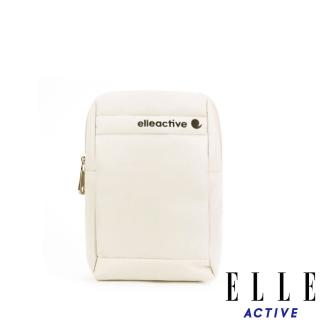 【ELLE ACTIVE】活力隨行系列-隨身側揹包/斜揹包/腰掛包-小(米白色)