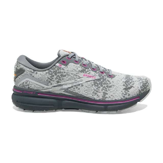【BROOKS】女鞋 慢跑鞋 避震緩衝象限 GHOST 15 數位迷彩限定款(1203801B147)