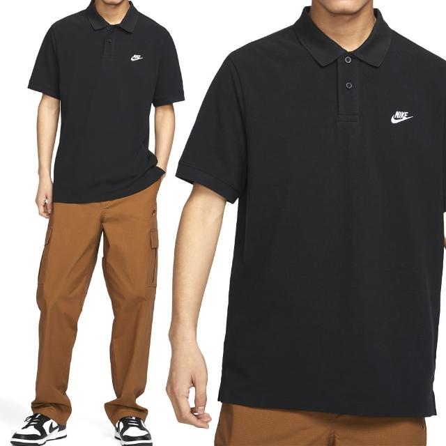 【NIKE 耐吉】Club 男款 黑色 休閒 日常 上衣 運動 POLO POLO衫 短袖 FN3895-010