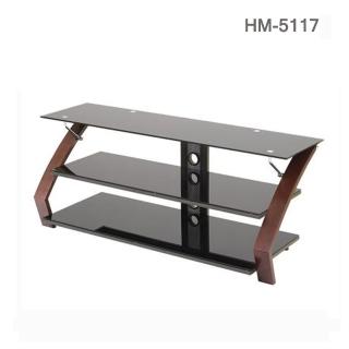 【TaKaYa】美式輕奢電視櫃HM-5117/寬122cm/32~55吋電視適用(電視架/玻璃層架/收納層架/MIT)