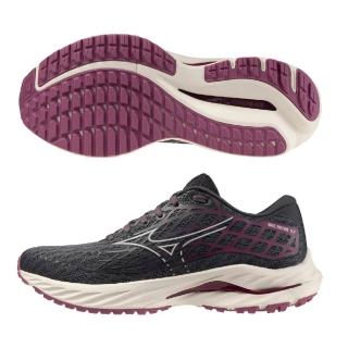 【MIZUNO 美津濃】慢跑鞋 女鞋 運動鞋 緩震 INSPIRE 黑紅 J1GD244473