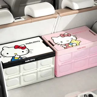 【HELLO KITTY】凱蒂貓百變露營桌板車用折疊收納箱