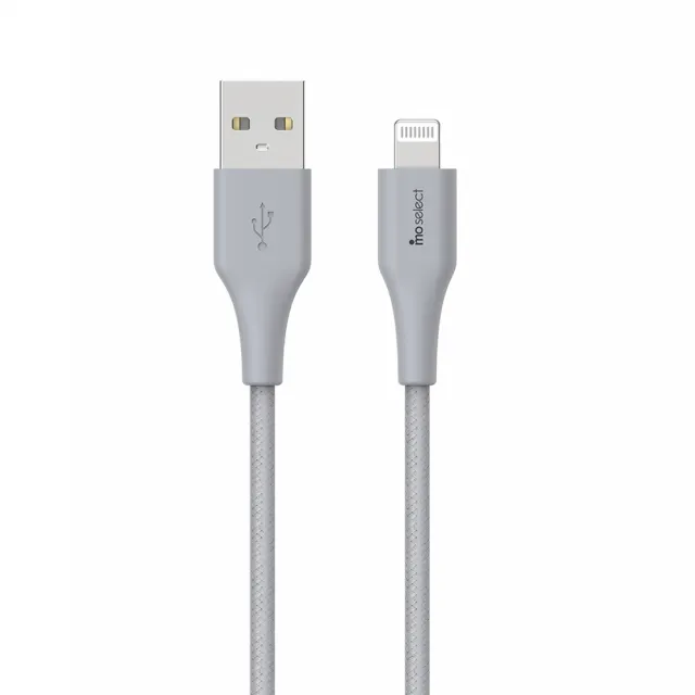 【mo select】MFi認證☆Lightning to USB-A☆編織快充線/充電線1.2M/GRS環保認證