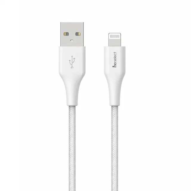 【mo select】MFi認證☆Lightning to USB-A☆編織快充線/充電線1.2M/GRS環保認證