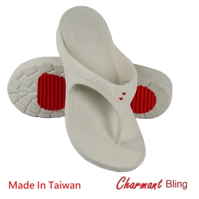 【Charmant】拖鞋(EVA輕盈厚底加橡膠止滑耐磨墊夾腳拖)