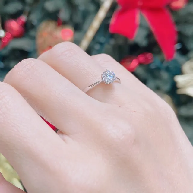 【City Diamond 引雅】網路獨家 14K 天然鑽石 45-49分 K金 雙色戒指 墜子 項鍊 -多款任選(永恆之約系列)