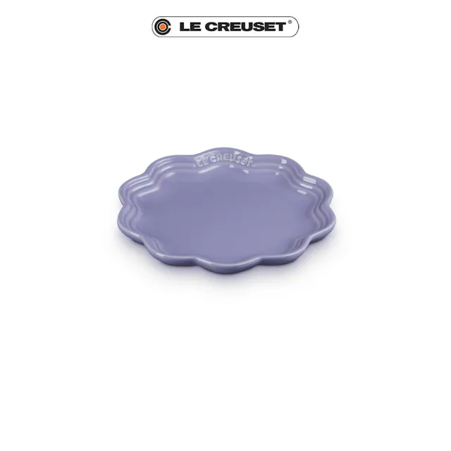 【Le Creuset】瓷器蕾絲花邊盤 18cm(薰衣草)