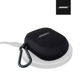 【BOSE】QuietComfort 消噪耳塞 矽膠無線充電盒保護套 黑色(通用 II / Ultra)