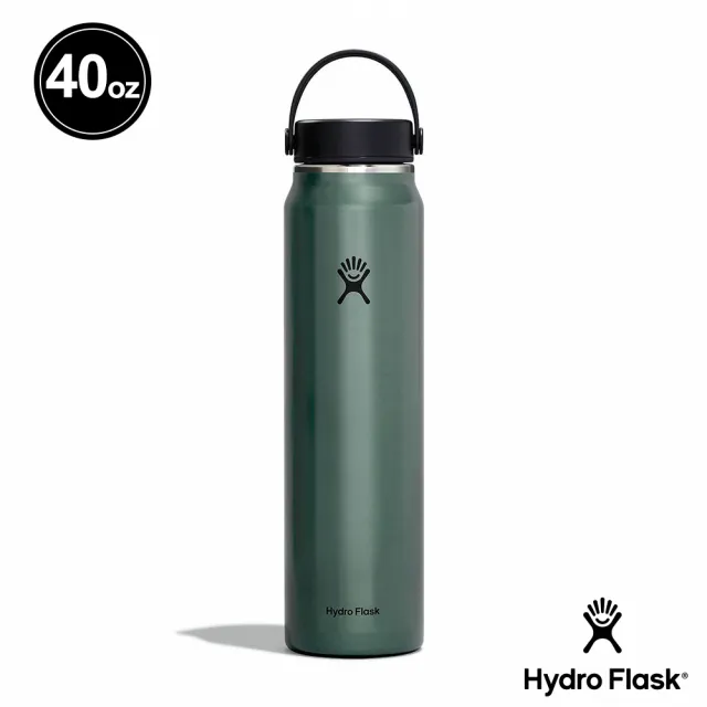 【Hydro Flask】40oz/1182ml  輕量 寬口 提環 保溫瓶 曜石黑 龍紋綠(大口徑 大容量 保冰 保冷)