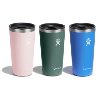 【Hydro Flask】20oz/592ml 保溫 附蓋 隨行杯(針葉綠/青鳥藍/櫻花粉)