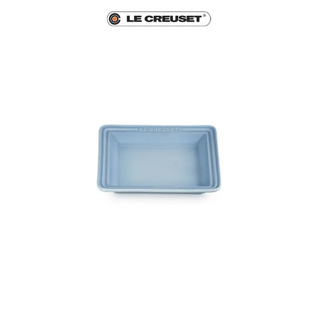 【Le Creuset】瓷器正方盤 16cm(海岸藍)