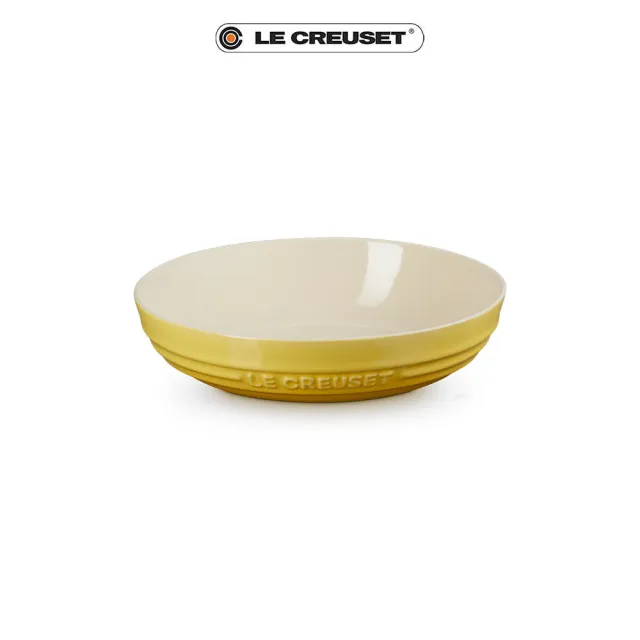 【Le Creuset】瓷器深圓盤20cm(芥末黃)