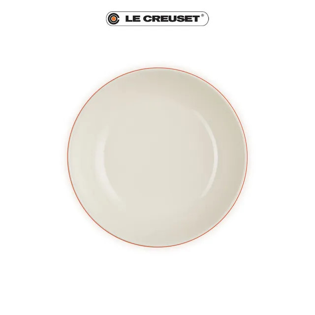 【Le Creuset】瓷器深圓盤 20cm(火紅辣椒)