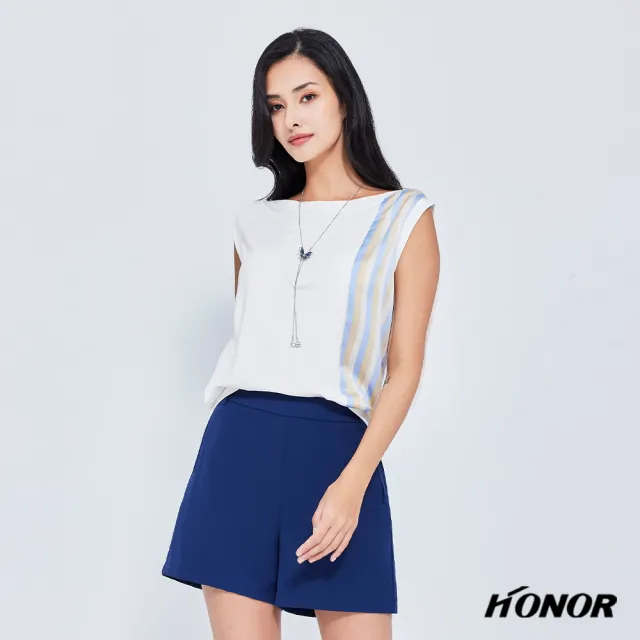 【HONOR 山形屋】雙色條紋無袖上衣