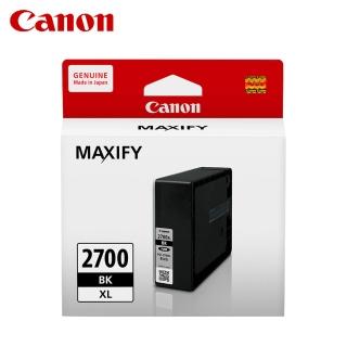 【Canon】PGI-2700XL BK 原廠黑色墨水匣 iB4070/iB4170/MB5070/MB5170/MB5470