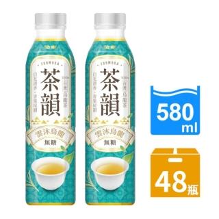 【金車/伯朗】金車茶韻-雲沐烏龍無糖580mlx24罐/箱x2箱(共48入)