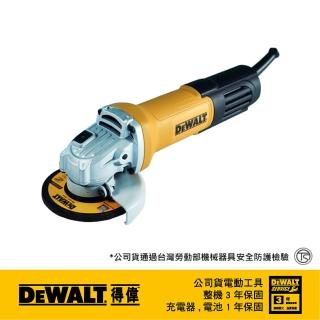 【DEWALT 得偉】750W 4 英吋砂輪機 後扳機式(DW-DWE750T)