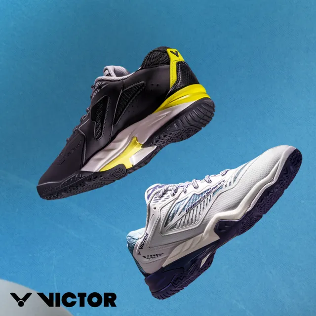 【VICTOR 勝利體育】羽球鞋 羽毛球鞋(A830NitroLite AB白+中世紀藍/CA無煙煤黑+亮白)