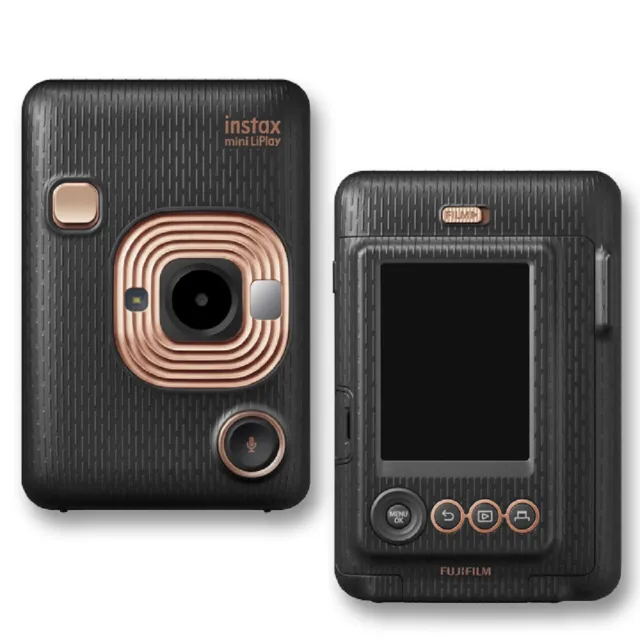 【FUJIFILM 富士】Instax Mini Liplay 拍立得相機(送皮套20張底片...超值組)