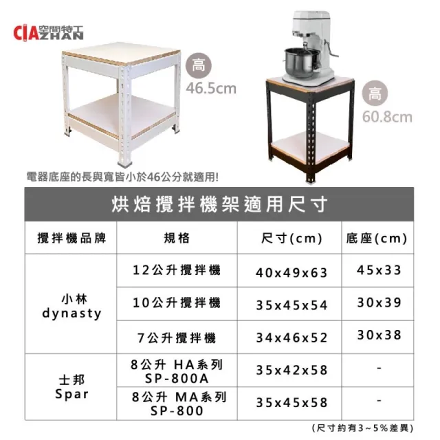 【空間特工】烘焙攪拌機架45x45x60cm(電器架 置物架)