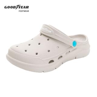 【GOODYEAR 固特異】女夏日輕旅-兩穿式洞洞鞋/女鞋 輕便 透氣 灰色(GAWP42708)