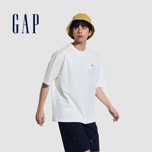 【GAP】男女款 純棉小熊圓領短袖T恤-多款任選(460845&598251&548022)