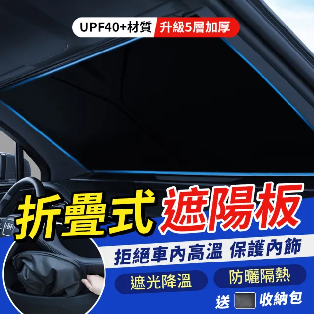 【YORI優里嚴選】升級加厚小款-汽車前檔遮陽板 車用遮陽簾(快速安裝/不透光有隱私/前檔玻璃遮陽)