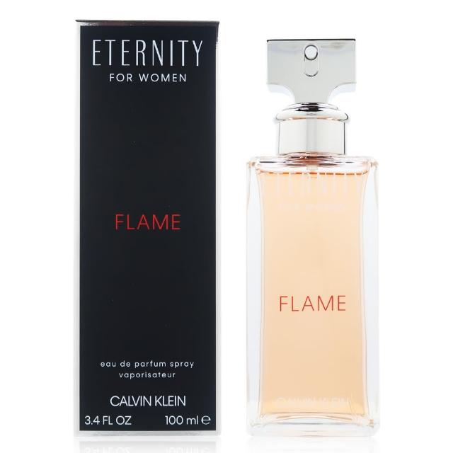 【Calvin Klein 凱文克萊】CK Eternity Flame 永恆熾愛女性淡香精 EDP 100ml(平行輸入)