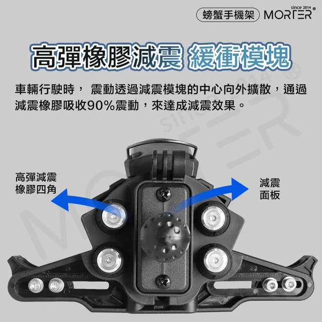 【MT】螃蟹減震機車手機架(手機支架 摩托車手機架 摩托車手機架 導航架 電動車手機架)