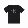 【Calvin Klein 凱文克萊】CK 經典厚磅印刷文字圖案短袖T恤-男款-多色組合(情侶款)