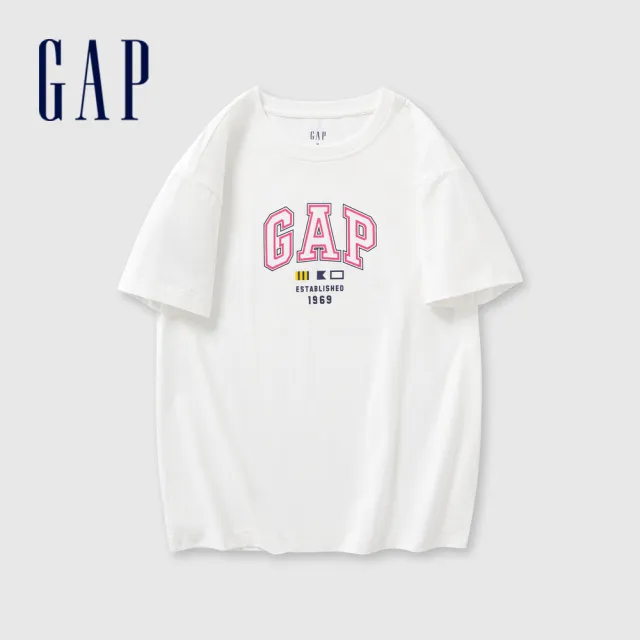 【GAP】女裝 Logo/小熊印花圓領短袖T恤 親膚系列-多款任選(465242&465249&465251)