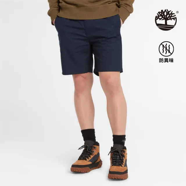 【Timberland】男款深寶石藍防異味短褲(A6ND9433)