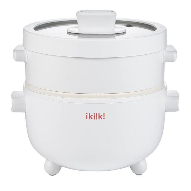 【ikiiki 伊崎】陶瓷蒸煮電火鍋 IK-MC3405(電火鍋 料理鍋 美食鍋)