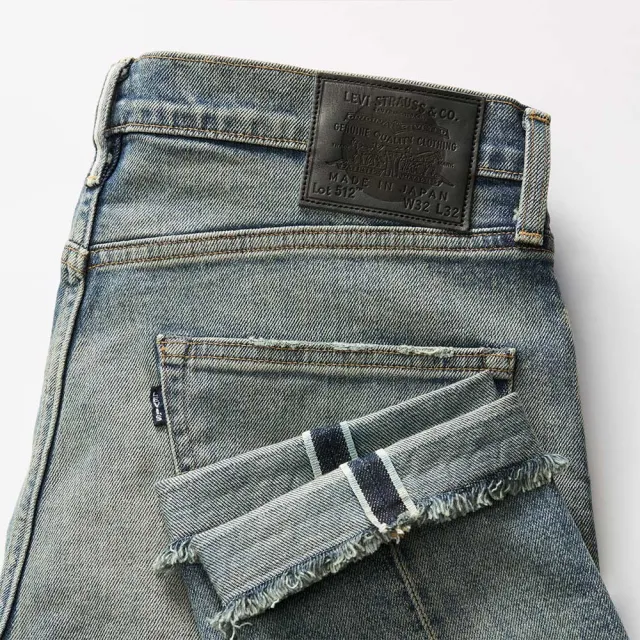 【LEVIS 官方旗艦】MADE IN JAPAN MIJ日本製512™ 男款低腰合身錐形丹寧牛仔褲 人氣新品 A5877-0005