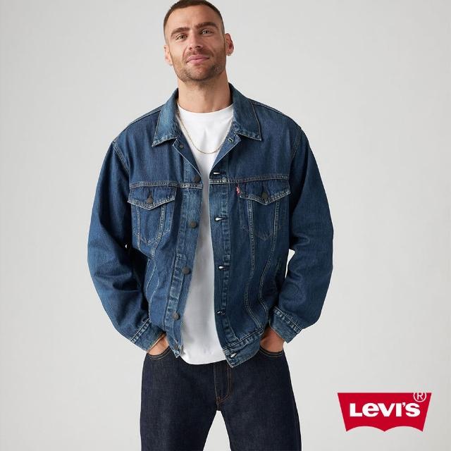 【LEVIS 官方旗艦】男款寬鬆TYPE III 三代丹寧牛仔外套 人氣新品 A5782-0021