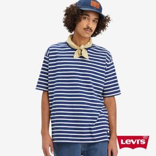 【LEVIS 官方旗艦】Skateboarding滑板系列 男款 舒適短袖條紋 Tee 人氣新品 A1005-0027